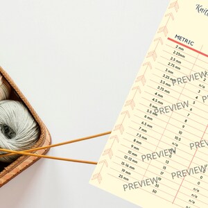 Printable and Fillable Yarn Stash, Crochet Hooks &amp; Knitting Needles ...