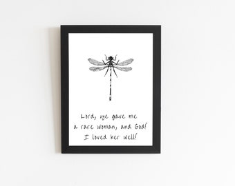 Amber dragonfly typography PDF file. Outlander quote typography instant download, PDF file