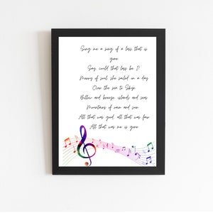 Sing me a song typography PDF file. Outlander  song print typography instant download, Christmas 2021 gift. The Skye boat song lyrics