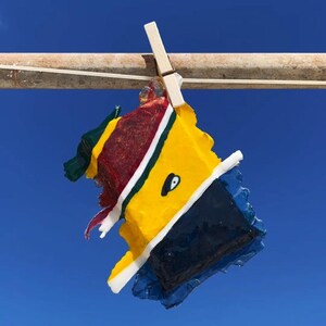 N16 - Mini dipinto originale della barca Marsaxlokk Luzzu