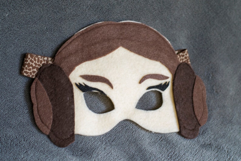 Download Princess Leia Star Wars Felt Mask / Kid's Costume & | Etsy