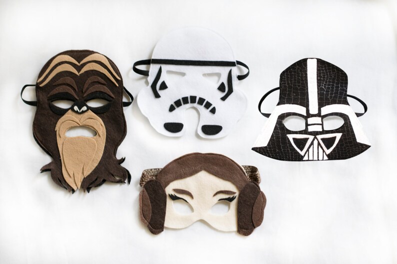 Download Princess Leia Star Wars Felt Mask / Kid's Costume & | Etsy