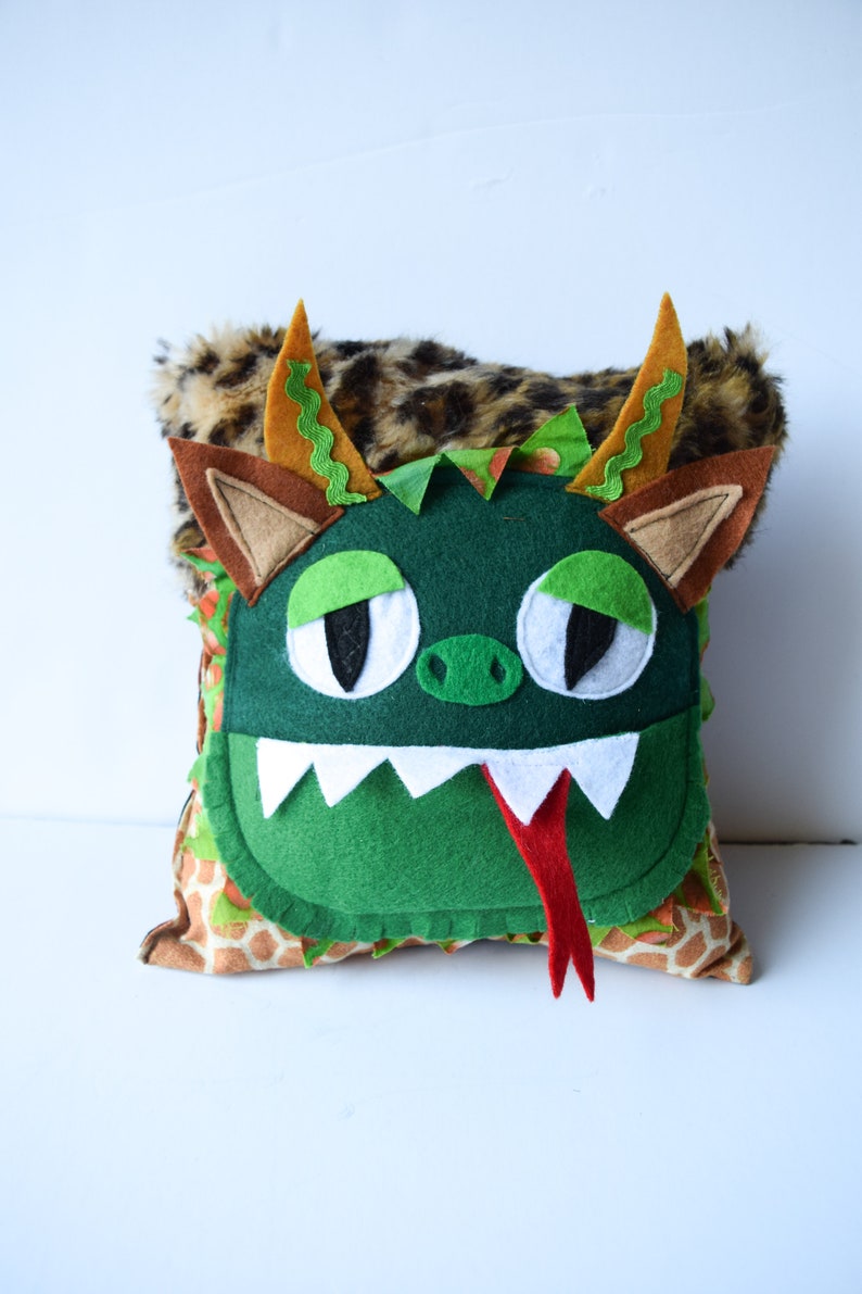 Monster Pillow Tooth Fairy Pillow Kids Decorative Pillow Etsy