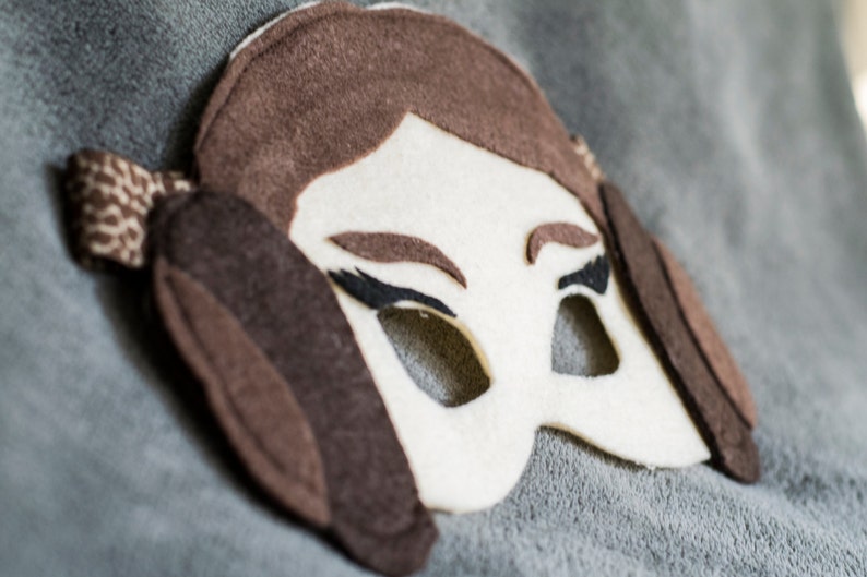 Download Princess Leia Star Wars Felt Mask / Kid's Costume & | Etsy