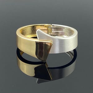 Adjustable Geometric Cuff Bracelet Bangle - Gold/Silver