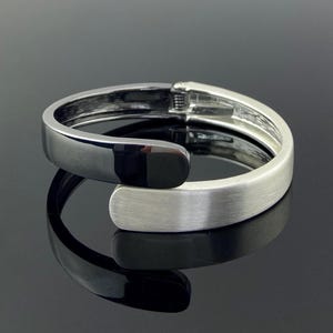Adjustable Silver Open Cuff Bracelet Bangle