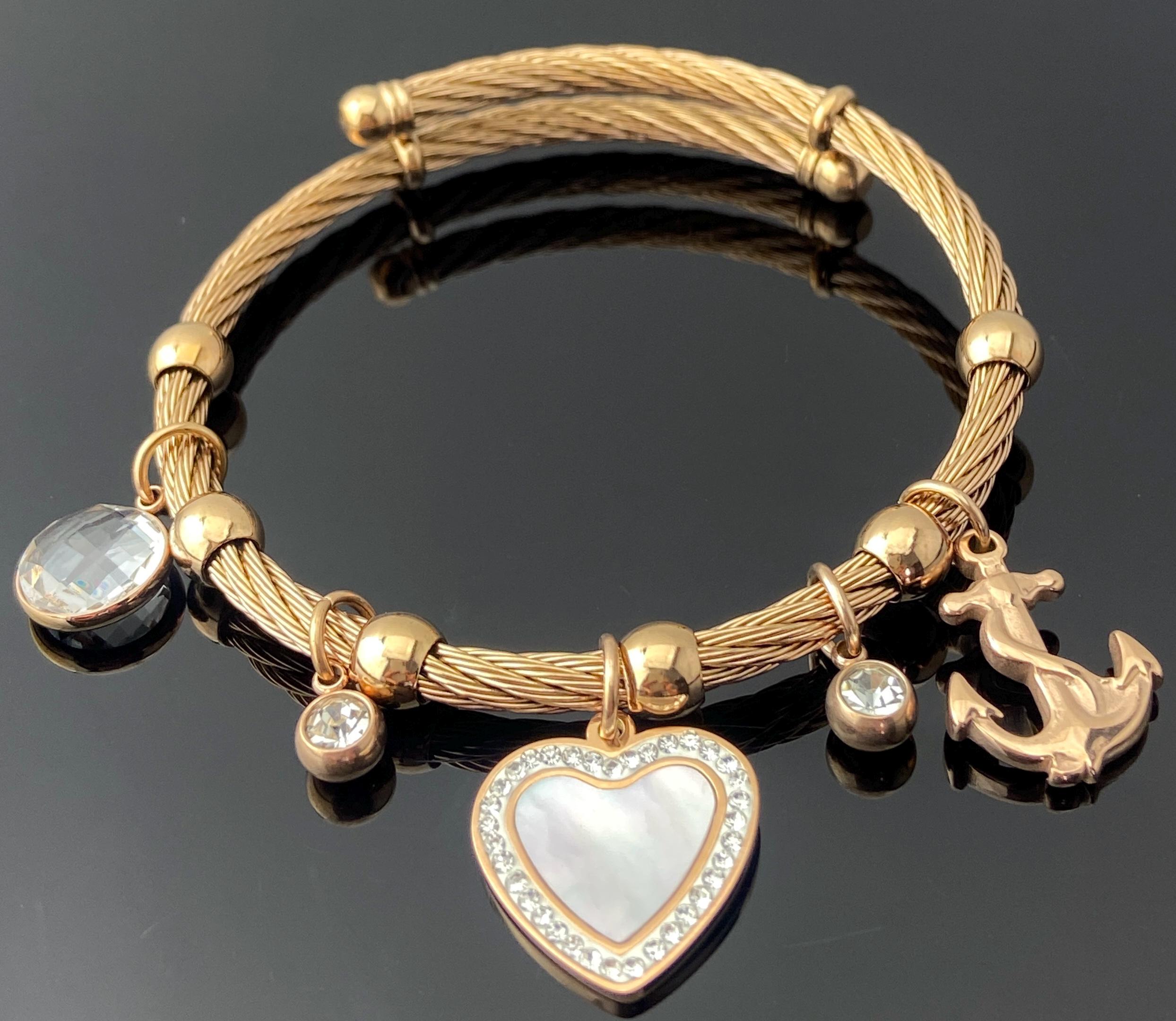 Cavigliera Da Donna Con Bussola E Ancora - Regolabile In Argento Sterling 925, Regalo Nautico - 4