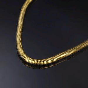 Bold Gold Herringbone Snake Chain Necklace | Thick Statement Collar Choker | Adjustable Gold-Plated Fashion Jewelry for Women