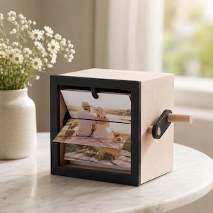 Animated Flip Book Photo Box Personalised Gift | Custom Photo Flipbox Unique Birthday Gift for Him Her