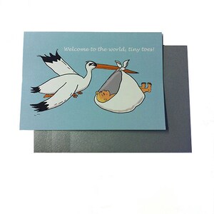 New Baby Girl or Boy Congratulations Greeting Card