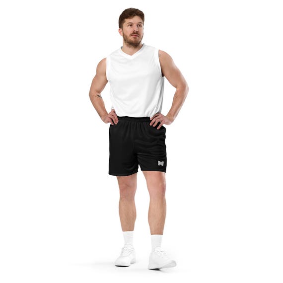 Black Mesh Shorts