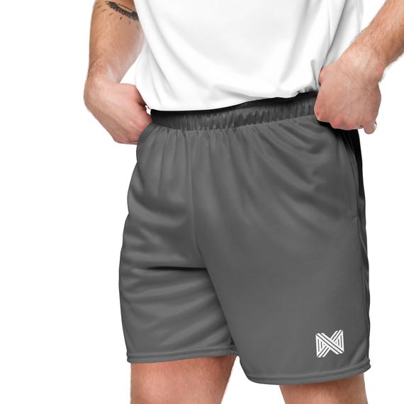 Grey Mesh Shorts
