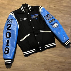 Custom Varsity Letterman Jacket: Wool & Leather, Personalized Embroidery