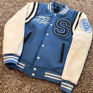 Custom Wool & Leather Varsity Jacket: Personalized Letterman Jacket
