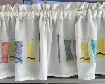 Beach Towels Laundry Room Valance Etsy