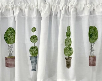 French Country Topiary Window Valance