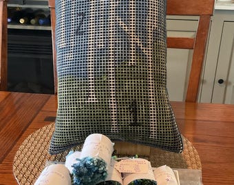 Birch Tree Latch Hook Pillow Kit