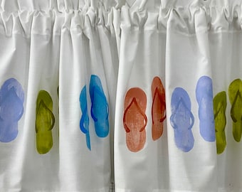 Hand Painted Flip Flop Valance