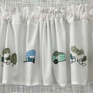 Cenefa para ventana de caravana vintage