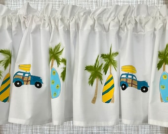 Surfs Up Surf Board Window Valance