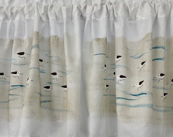 Sandpipers on the Beach Window Valance
