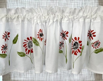Orange Kissed Window Valance