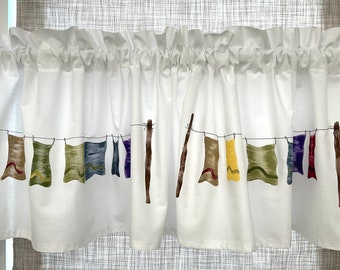 Wash Day Laundry Room Window Valance