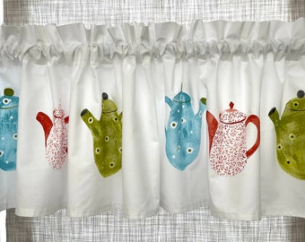 Tea Pots Window Valance