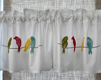 Birds on a Wire Window Valance