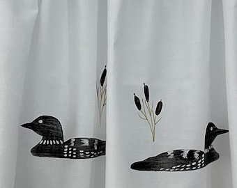 Loons from the North Window Valance