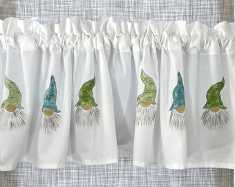 Tropical Gnomes Window Valance