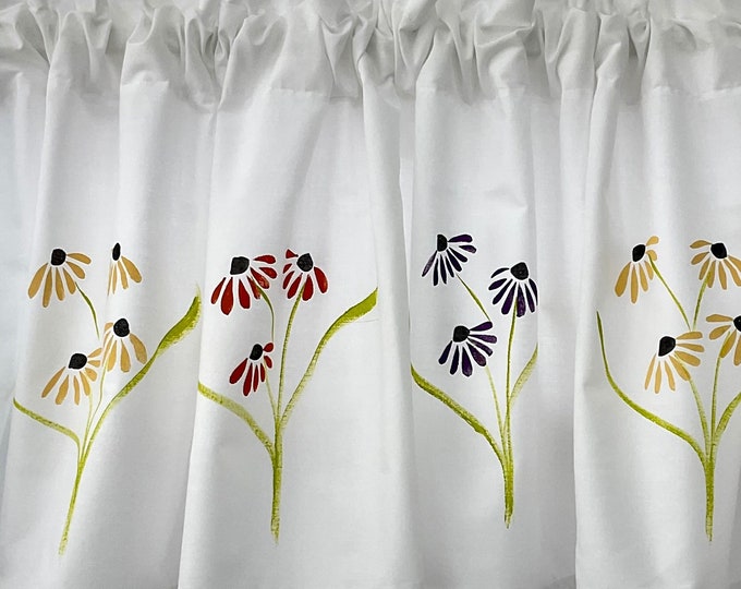 Featured listing image: Cone Flower Window Valance