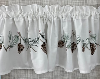 Pine Cone Window Valance