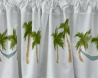 Palm Tree Window Valance