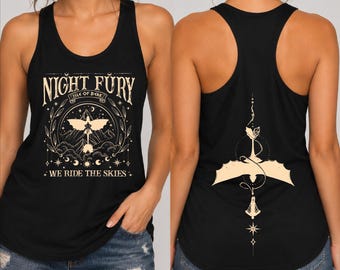 Night Fury Racerback, How To Train Dragon V-neck, Dragon Rider Shirt, Toothless Tee
