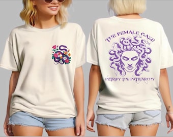 The Female Gaze Comfort Colors Shirt, Medusa T-shirt, Pro Roe Tee, Petrify Patriarchy