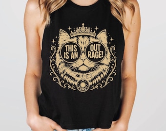This is an OUTRAGE Racerback, Princess Donut V-neck, Dungeon Crawler Carl Shirt