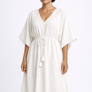 Robe caftan bohème pour femme, robe longue de plage, caftan de villégiature, robe d'été ample