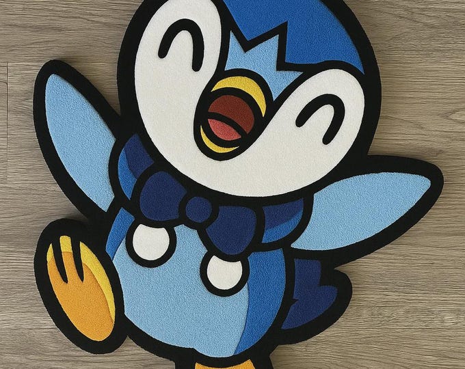 Pengu Pop Happy Feet Hand Tufted Woollen Rugs Playfully For Kids Room