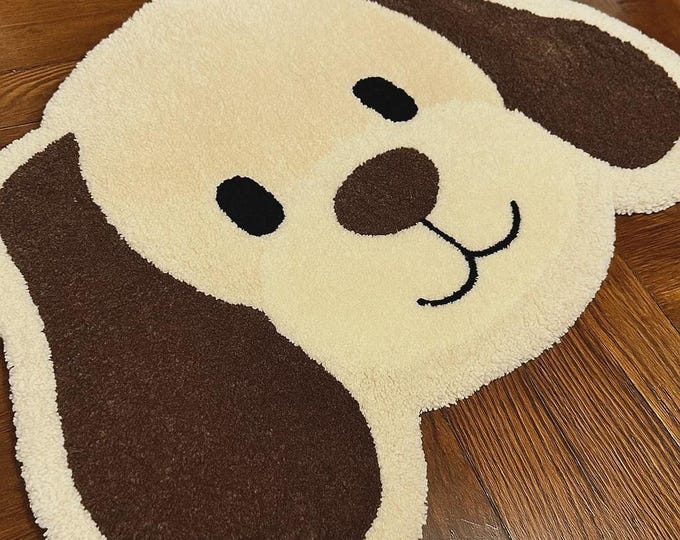 Puppy Snuggles Hand Tufted Woollen Rug