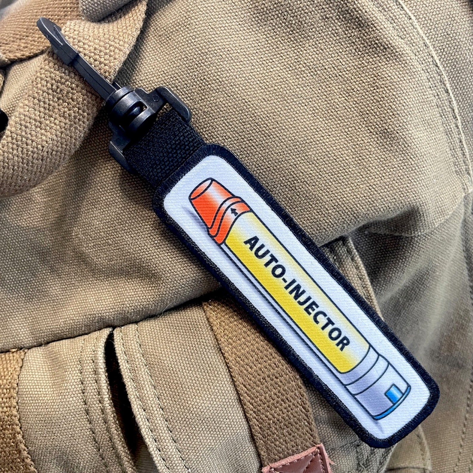 Auto Injection Patch Medical Alert Yellow Auto-injector Inside Rectangle Sew- on Patch - Etsy