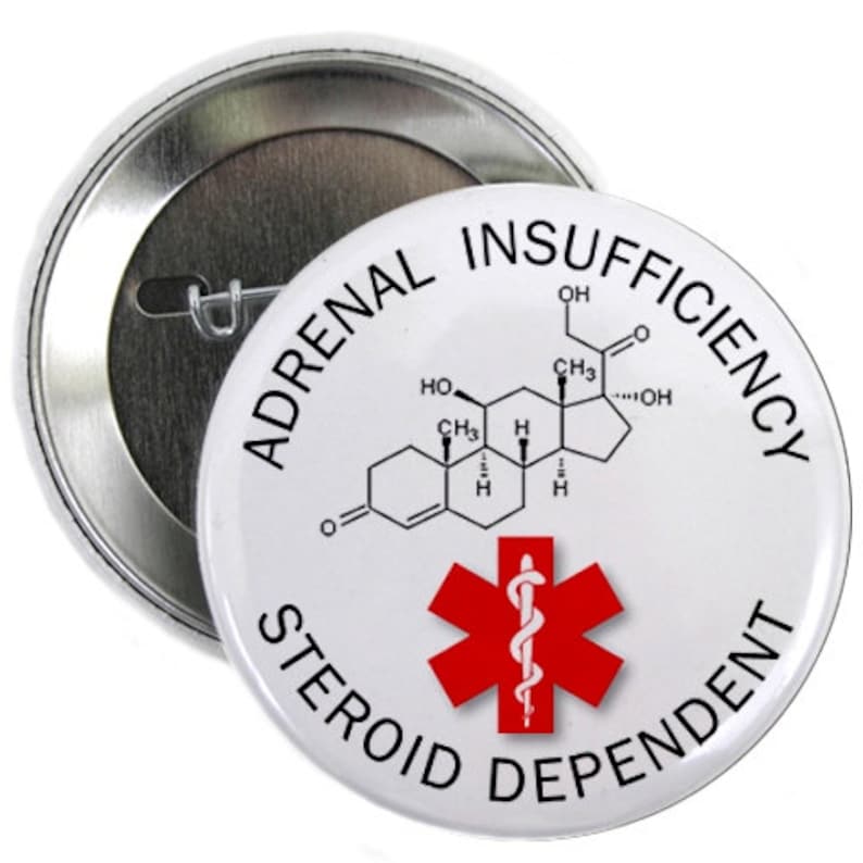 Adrenal Insufficiency Steroid Dependent Medical Alert Pin Etsy
