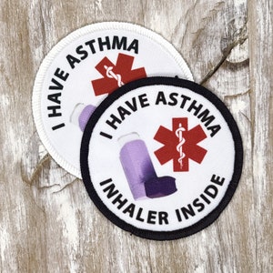 Asthma Medical Alert Inhaler Inside Patch