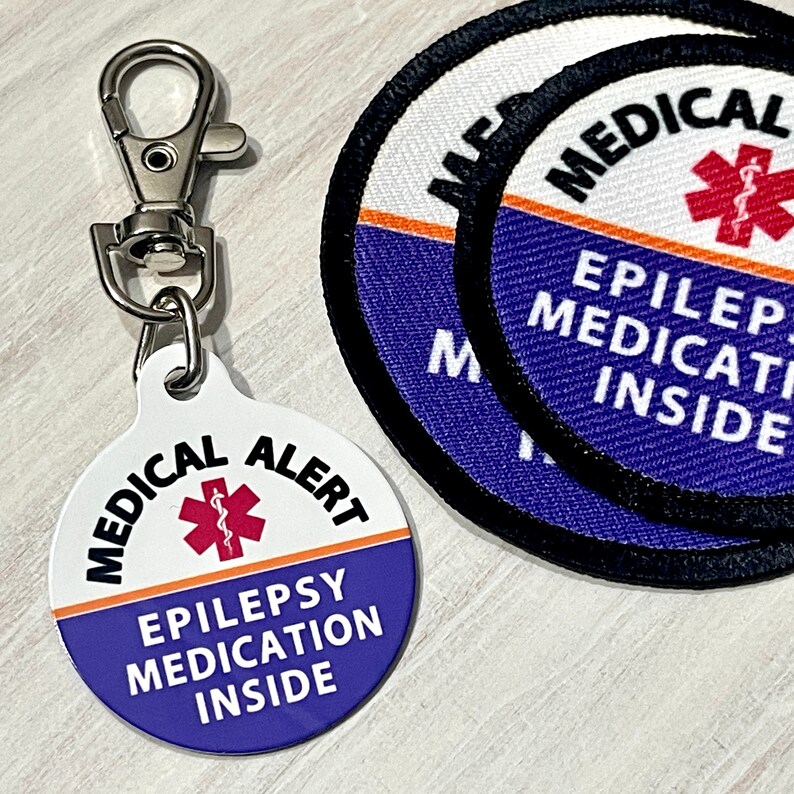 ALLERGIC I Carry an EPIPEN Medical Alert Zipper Pull Charm Etsy