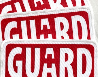 Lifeguard Patches for Halloween Costume, Life Guard Cosplay | Sew-on Shorts, Beach Bag Hoodie | Water Rescue Pool Attendant Sign