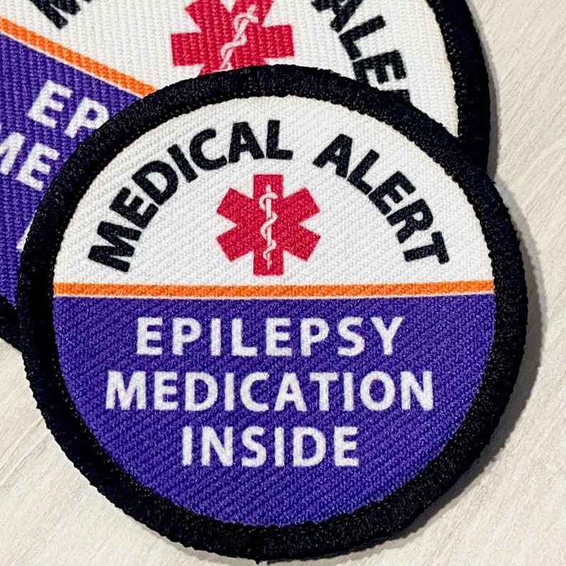 Epilepsy Medicine Bag Medical Alert Id Tag Epilepsy Etsy