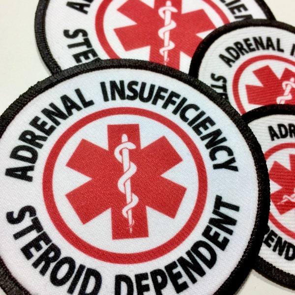 Adrenal Insufficiency Steroid Dependent Patch | Medical Alert patches | Chronic Fatique Crohns & Addison Disease | for Kids Backpack jacket