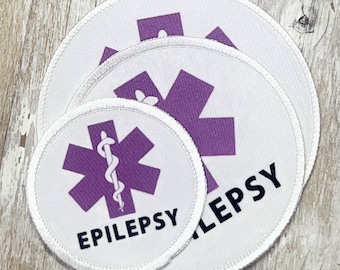 Epilepsy Seizure Emergency Bag Patch | Epilepsy Medication Diazepam Bag | Medical Alert Patches with VELCRO® Brand hook fastener option