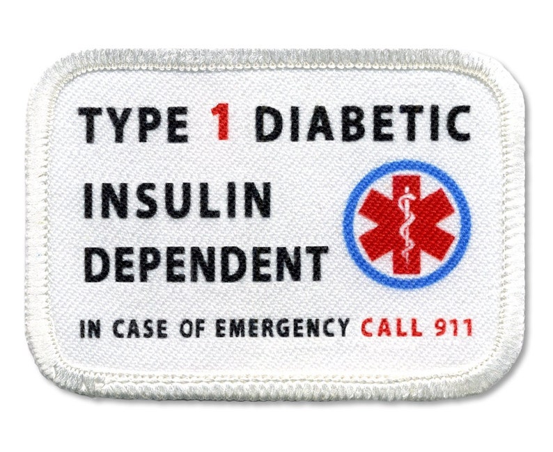 Diabetic Patch Type 1 Insulin Dependent Diabetes Medical Etsy