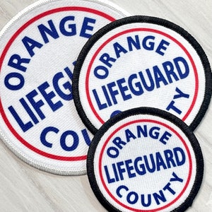 Orange County Lifeguard Patch | Wendy Sandlot Costume Cosplay Halloween Outfit | OC Lifeguards | Beach Patrol
